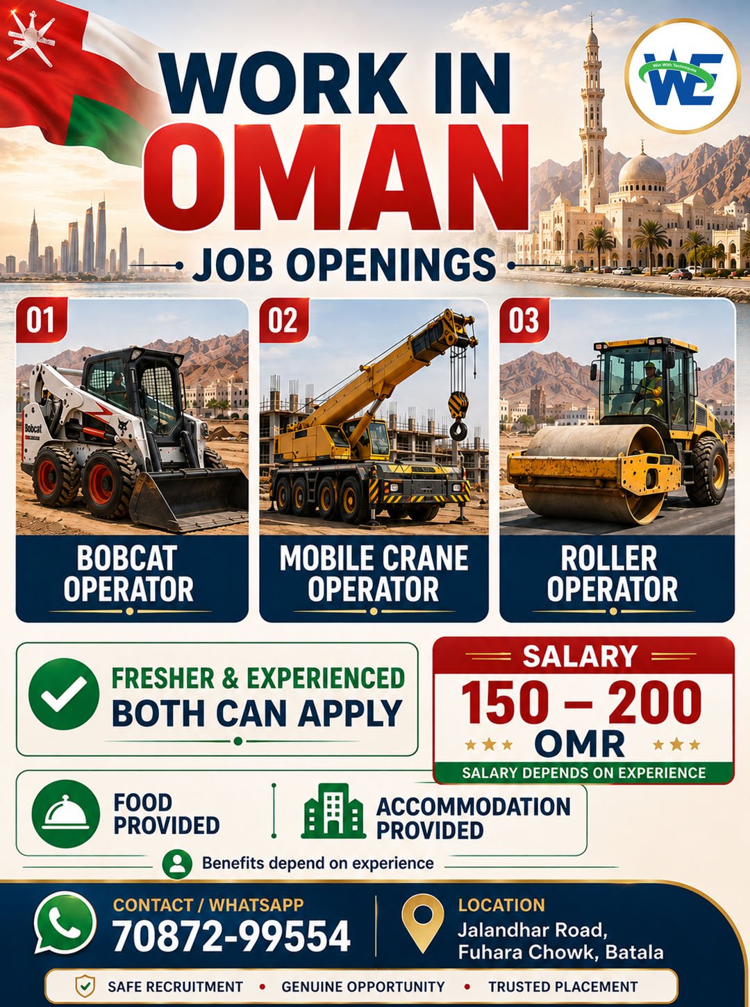 OPERATORS (Bobcat, Mobile Crane, Roller Operator)